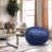 5ft Minky Velvet Bean Bag Chair for Kids &amp; Adults – Soft Lounge Chair | Navy | Velvet-1342975303