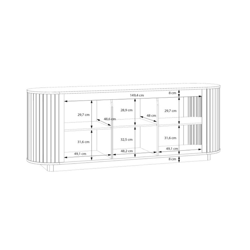 Chanceton 212 cm W Sideboard