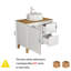 Meuble-lavabo avec lavabo rond, 1 porte et 2 grands tiroirs