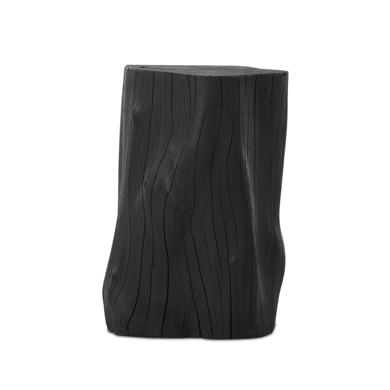 Amiko End Table-Black Resin