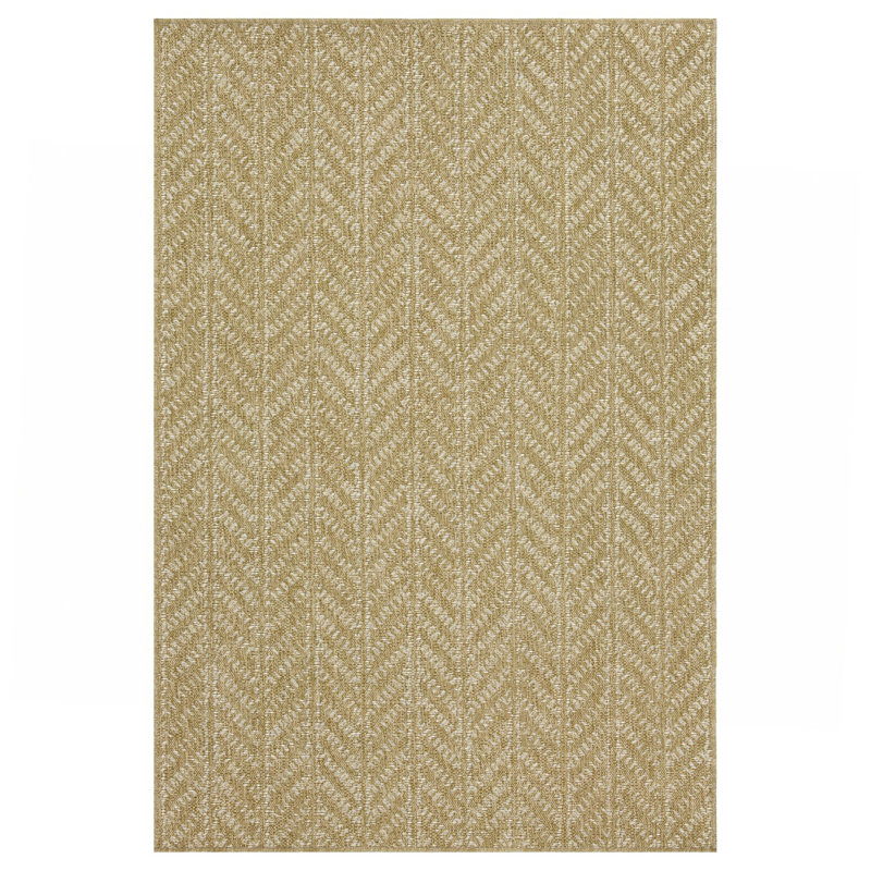 Tapis blanc intérieur / extérieur, Rectangle 5 pi 3 po x 7 pi 3 po