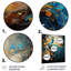 Bleu sarcelle, jaune, émeraude, paon, gouttes II - animaux, art mural en métal, salon-1943748449