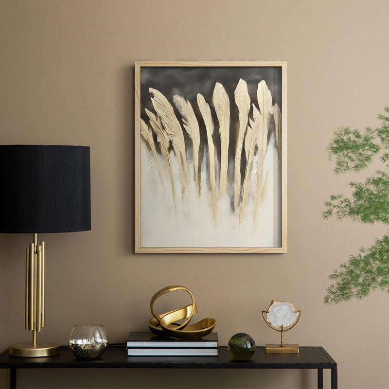 Reproduction encadrée FLORAL Series DCLXVII - bois massif, H 11 po x l 9 po