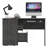 Raleigh L-Shaped Desk, Two Drawers, One Shelf, CPU Storage-1140543264