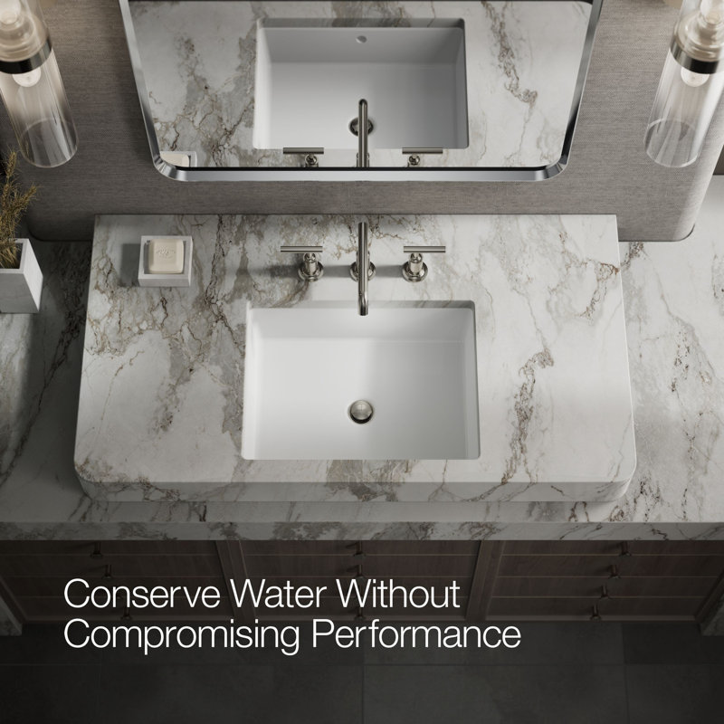 Purist Widespread Bathroom Faucet with Drain Assembly, Vibrant Polished Nickel