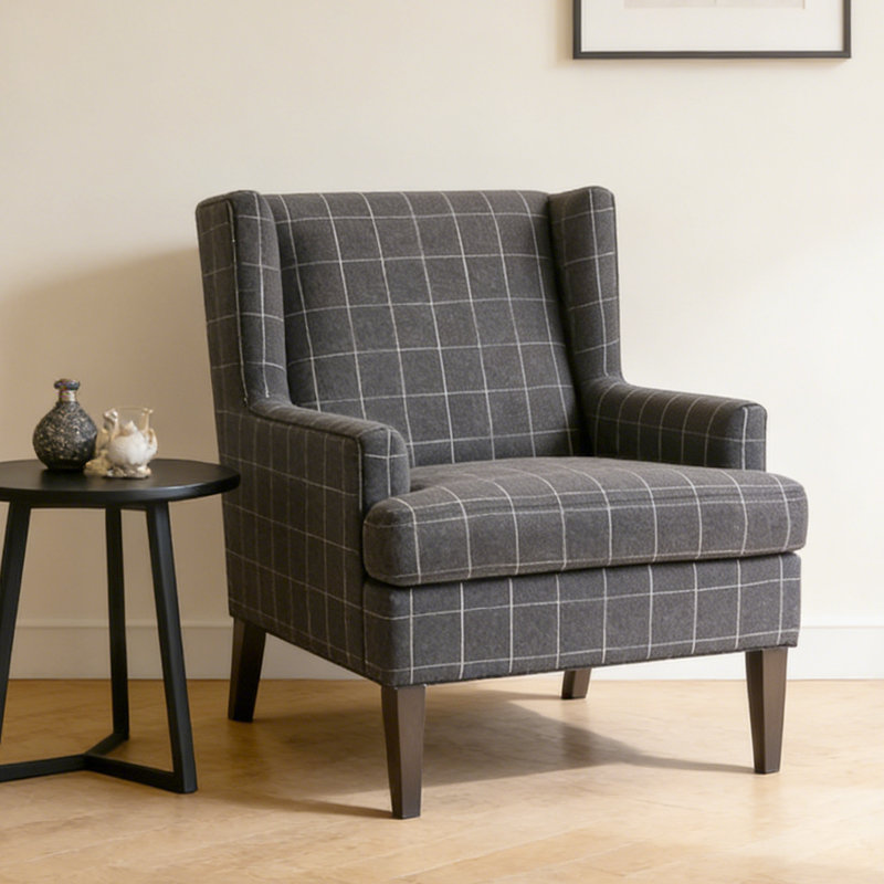 Chaise d'appoint avec structure en bois massif
