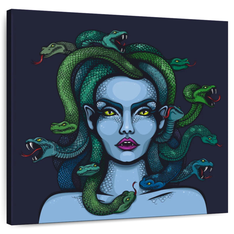 Kelan Medusa The Gorgon, H 20 po x l 20 po