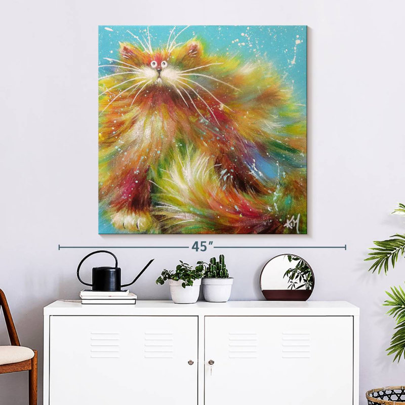 Brampt Kitty Calypso, 33" H x 33" W