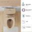 Toilette une pièce kaki 17 po ADA-132835965