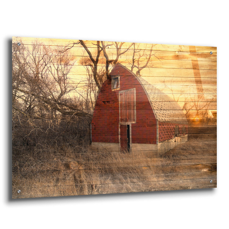«Lost Farmstead On The Prairie 045» par Gordon Semmens, H 24 po x l 36 po x P 0,2 po