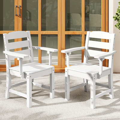 Ensemble de 2 chaises d'extérieur pour l'extérieur, toutes saisons pour terrasse, jardin, cour, bord de piscine