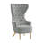 Velvet Wingback Chair-1135829118