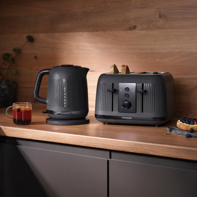 Dusk 1.7L Kettle & 4 Slice Toaster Grey