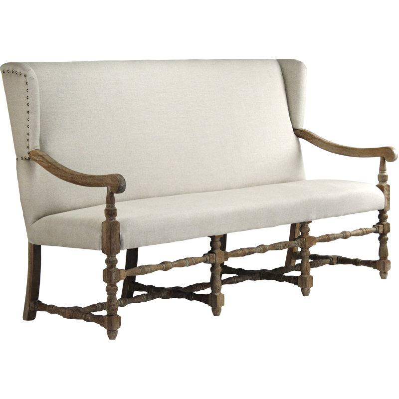 Franck Upholstered Bench, White
