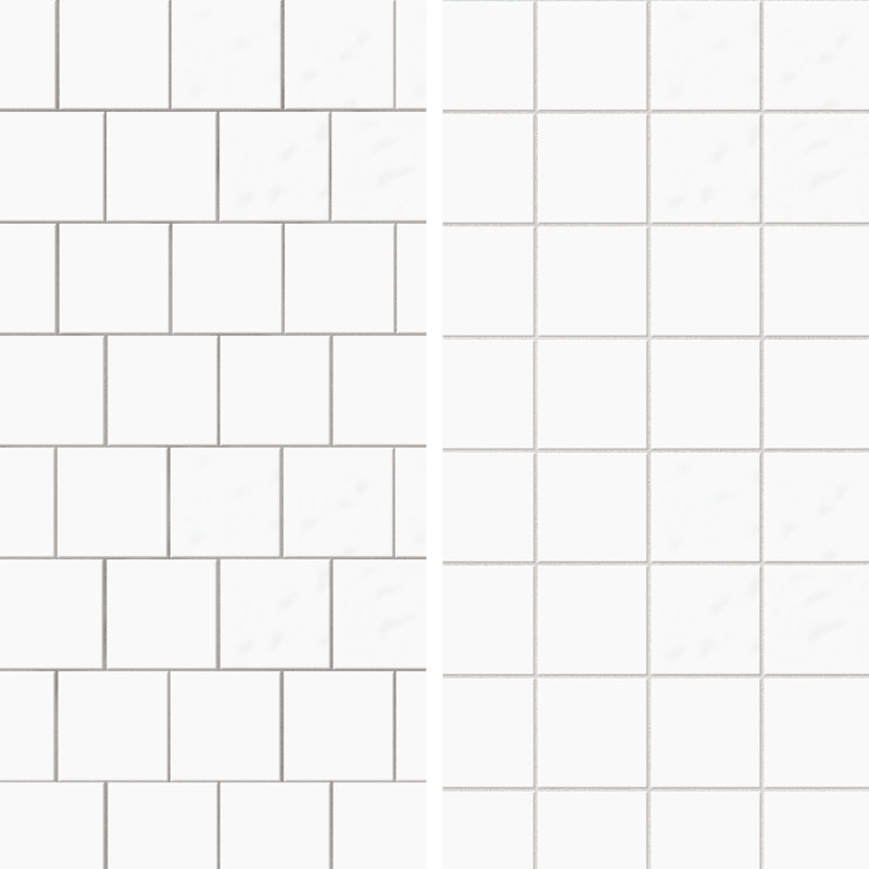 Berta 7-7/8 In. X 7-7/8 In. Ceramic Wall Tile, White