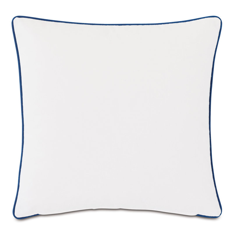 Square Indoor/Outdoor Pillow Cover & Insert, Blue/White/Beige