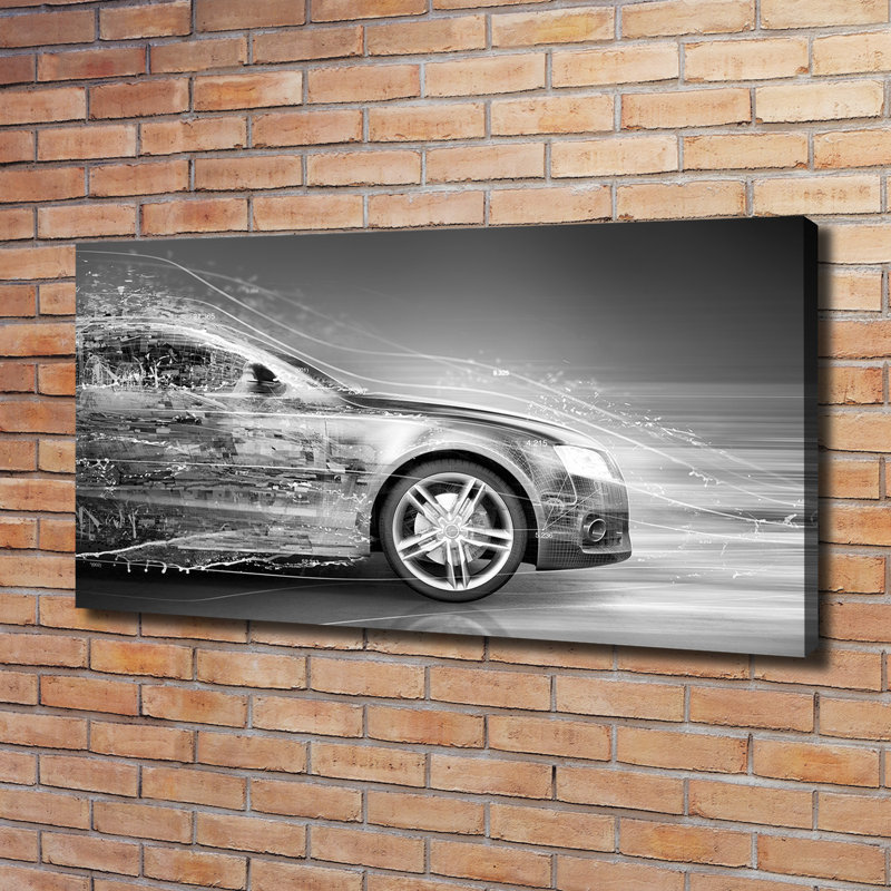Speeding Car - Wrapped Canvas Print