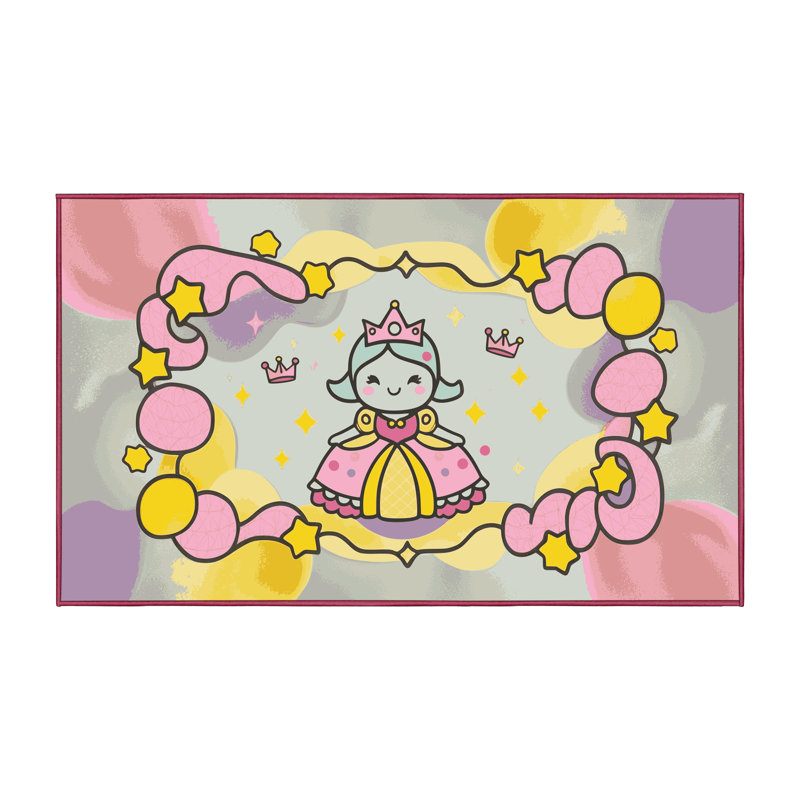 Tapis fantaisie lavable Gemma, Rectangulaire 2 pi x 3 pi