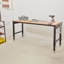 Table de travail de garage réglable, table de travail de garage de 183 cm L x 64 cm l avec roulettes universelles, hauteurs réglables de 71 à 100 cm et capacité de charge de 1360 kg, comprenant des prises électriques, un plateau en bois dur, du rangement et des patins de protection.-88587168