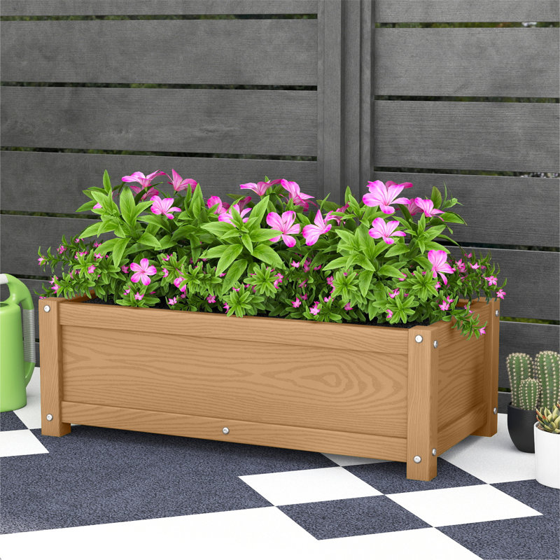 Planter Box Indoor Outdoor Use Garden Bed for Vegetables, Fruits,Herbs, Brown