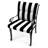 22" x 44" Outdoor Chair Cushion with Ties and Loop-701050715