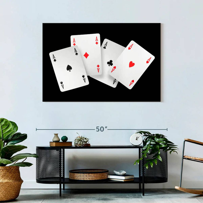  «Four Ace Card», H 30 po x l 45 po