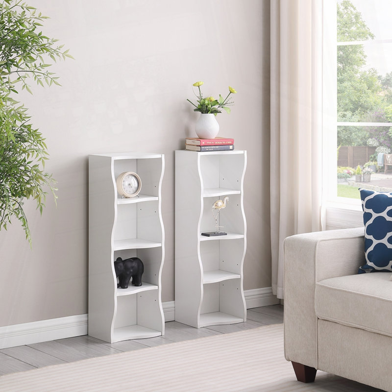 Display And Multi-Functional Bookshelves, White