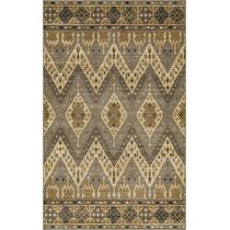 Mohawk Yellow & Black Leopard Print Area Rug, (8' x 10')