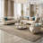 American light luxury simple leather sofa