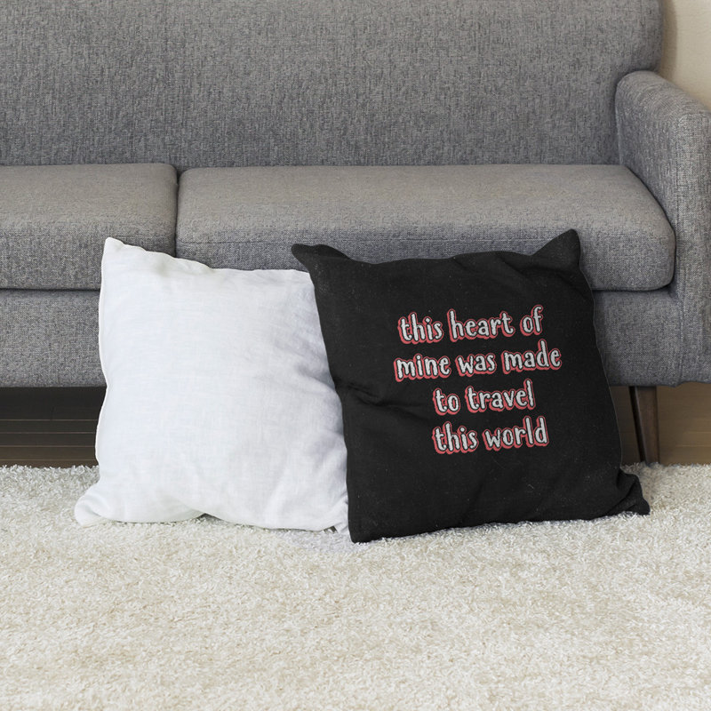 Coussin de sol, 28 po x 28 po, Rouge