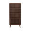 Breux Guthmar Mid-Century Modern Bookcase With Six Shelves And Two Doors-705702864