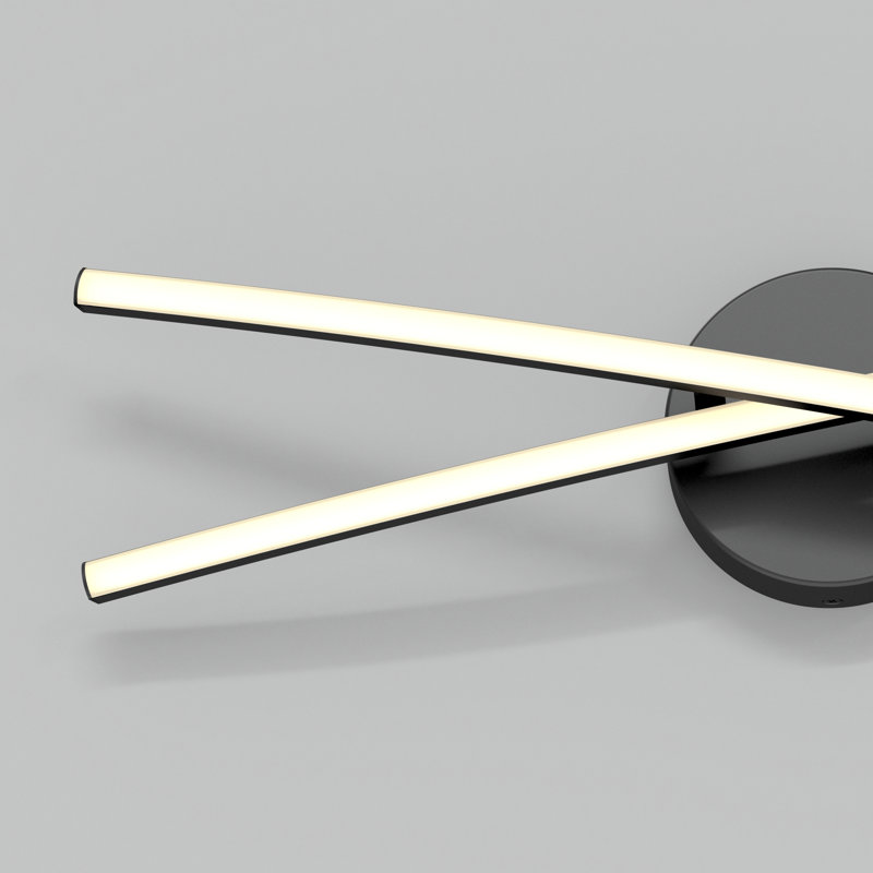 Wrought Studio™ Minardi Modern Integrated LED Vanity Light, Matte Black