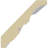 2 7/8"H x 2 3/4"P x 4"F x 94 1/2"L Shell Crown Moulding