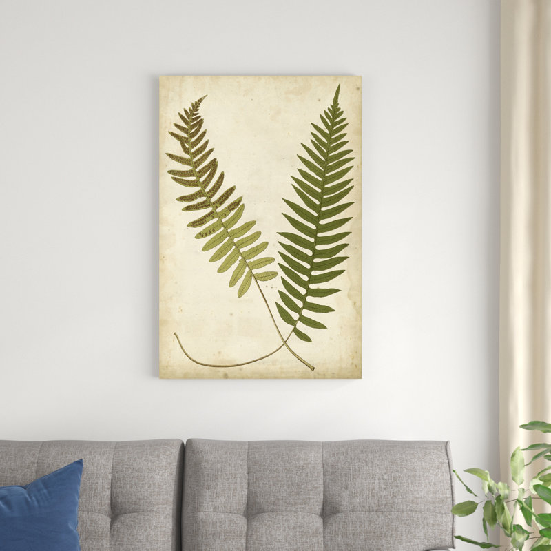 «Fern Portfolio III», peinture sur toile, H 36 po x l 24 po