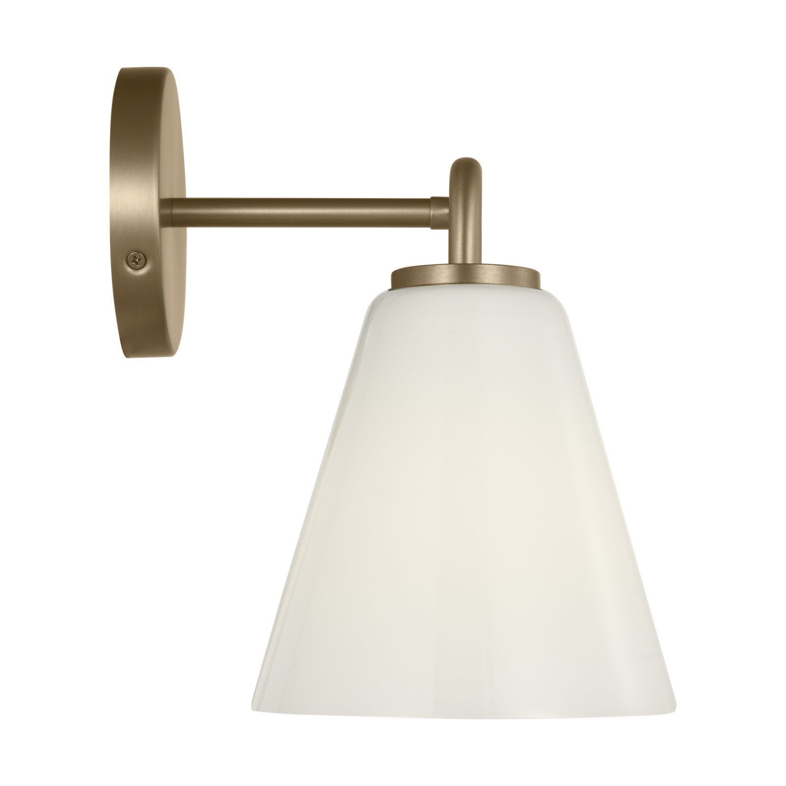 Nabi Vanity Light, 2, Satin Brass, White