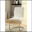Chaises de salle à manger en métal chromé 2 pièces Modern Elegance