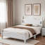 Lit plateforme de style rétro avec support en lattes de bois-1199869602-1199869605