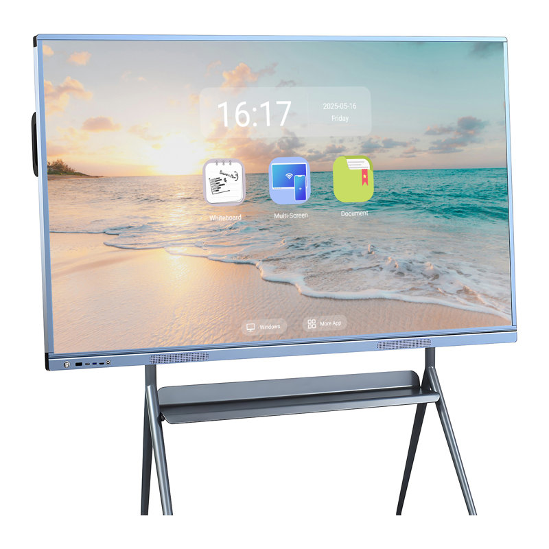 Smart Board 55 pouces - Tableau blanc interactif à écran tactile tout-en-un, système double optimisant la performance, le partage de nuage garde tout le monde à portée de main - pour l'éducation, le bureau et les présentations