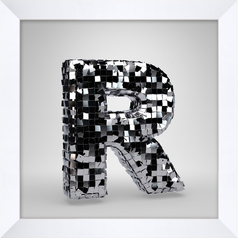 Disco Letter R Print by Mat Sanders