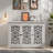 Antique Sideboard With 3 Carving Doors And Round Handles