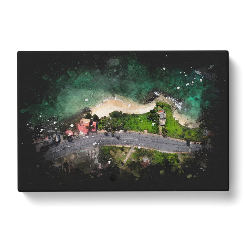 Midigama Beach in Sri Lanka - Wrapped Canvas Graphic Art, 60cm H x 91cm W x 3cm D
