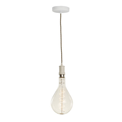 Bergman 1 - Light White Single Pendant