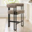 24" Upholstered Tweed Solid Back Counter Stool-1833090547