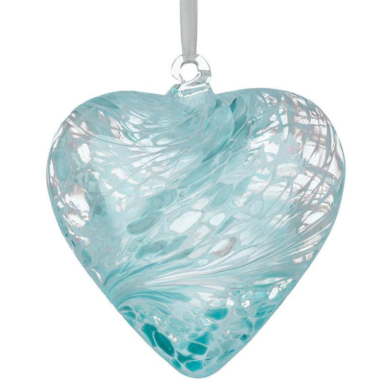8cm Friendship Heart - Pastel Blue, 12cm