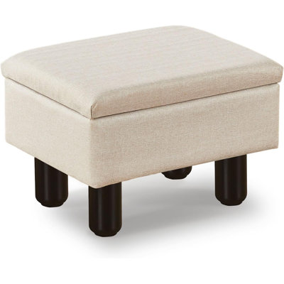 12'' Wide Rectangle Storage Footstool Upholstered Ottoman