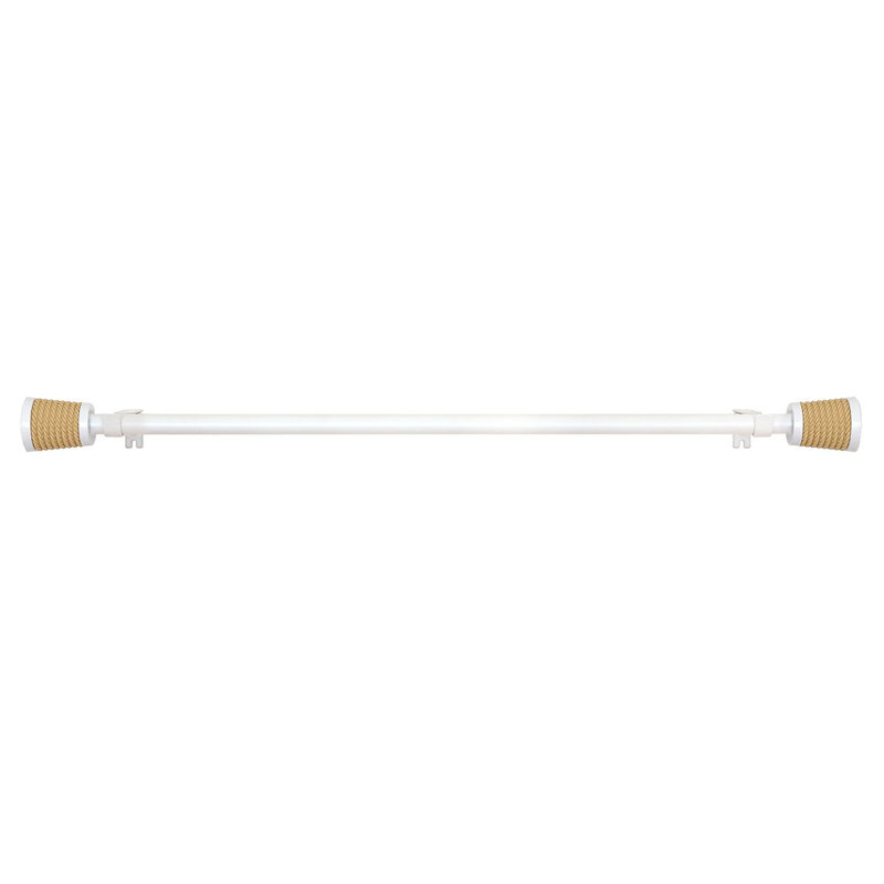 Snyder Adjustable Single Curtain Rod, 28" - 48"
