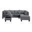 Canapé, chaise et repose-pieds rembourrés 104,5 po