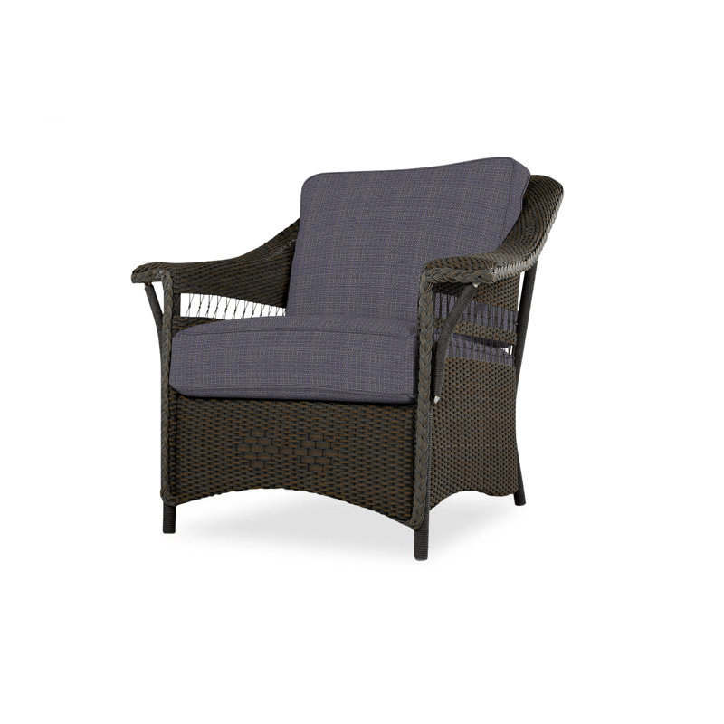 Nantucket Outdoor Lounge Chair, Beach Navy, Mink