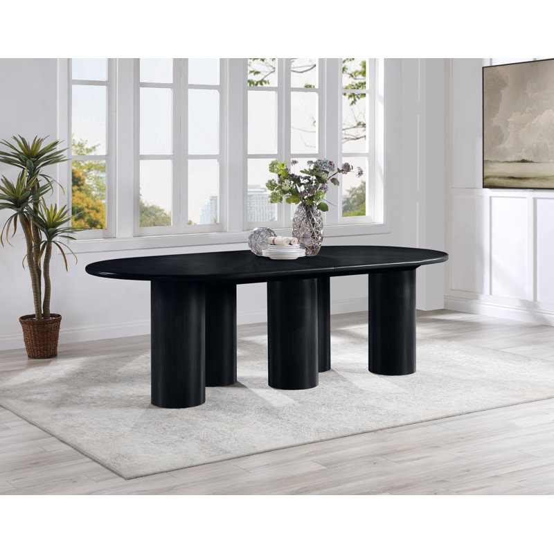 Table de salle à manger Dolan, Noir