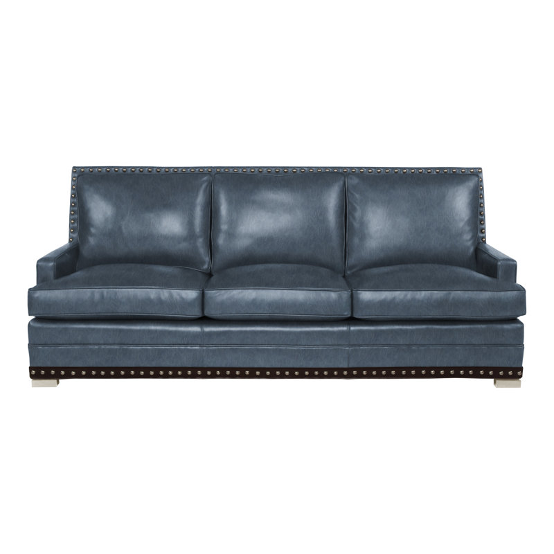 Riverside 74.5" Sleep Sofa, Yes, Navajo, Saloon Jeans Genuine Leather
